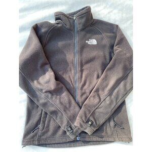 The North Face Womens Full-Zip Fleece Jacket Brown Size M Athletisure Gorpcore